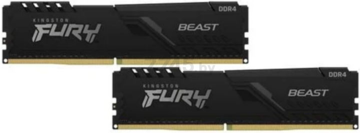 Оперативная память KINGSTON Fury Beast 2x16GB DDR4 PC4-25600 (KF432C16BB1K2/32) - Фото 2