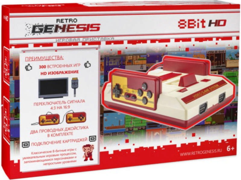 Игровая приставка RETRO GENESIS 8 Bit HD + 300 игр (ConSkDn76) - Фото 9