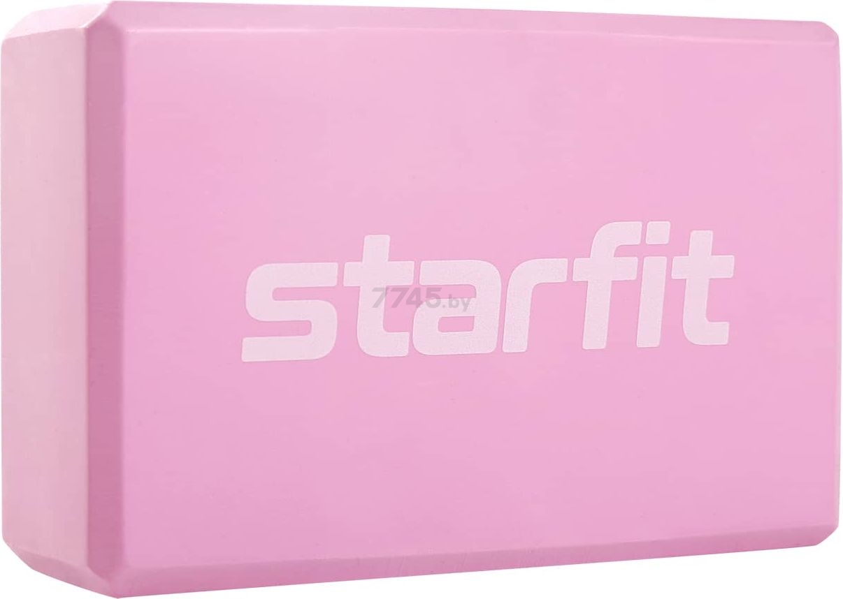 Блок для йоги STARFIT YB-200 розовый пастель (4680459118400)