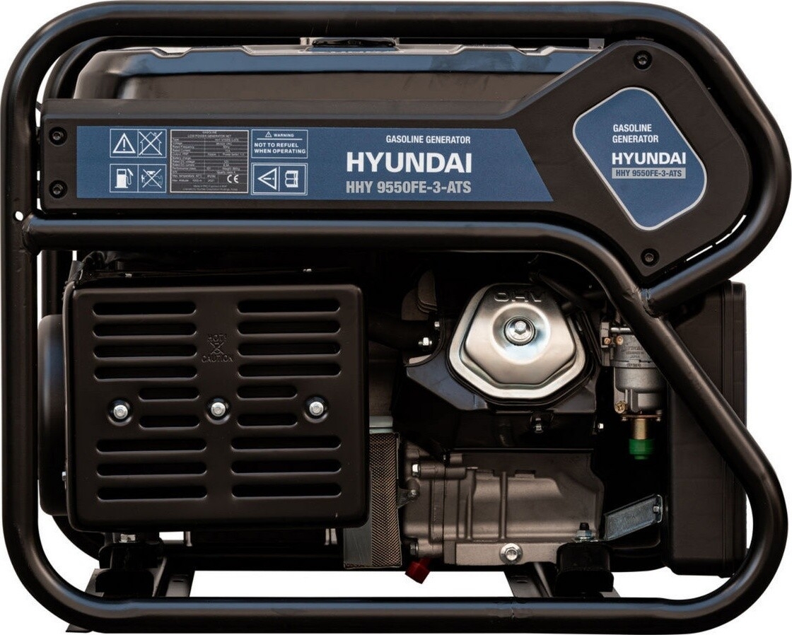 Генератор бензиновый HYUNDAI HHY9550FE-ATS с электростартером и коннектором автоматики - Фото 3