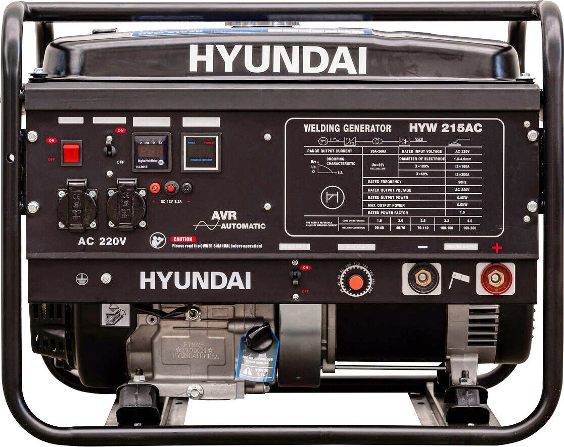 Генератор сварочный бензиновый HYUNDAI HYW215AC - Фото 2