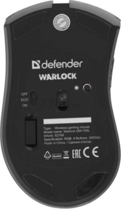Мышь игровая беспроводная DEFENDER Warlock GM-709L (52709) - Фото 8