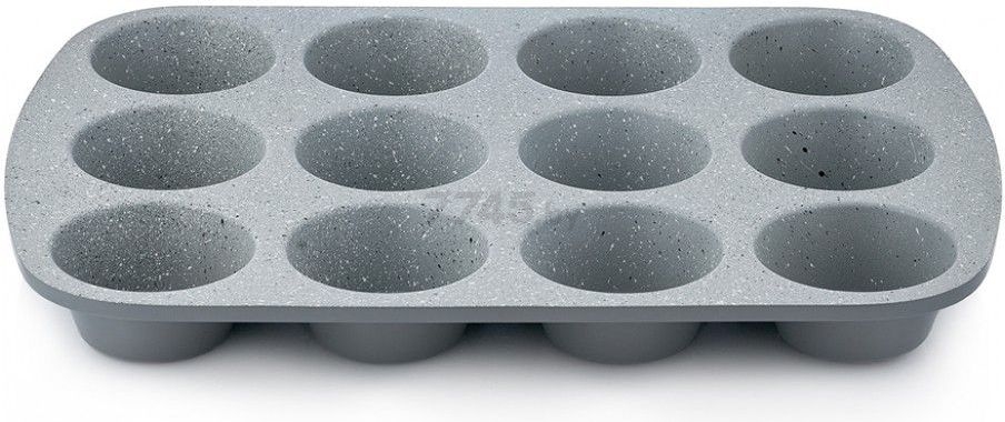 Форма для выпечки металлическая для 12 кексов 36х25,6х3,3 см WALMER Bristol (W12040131)