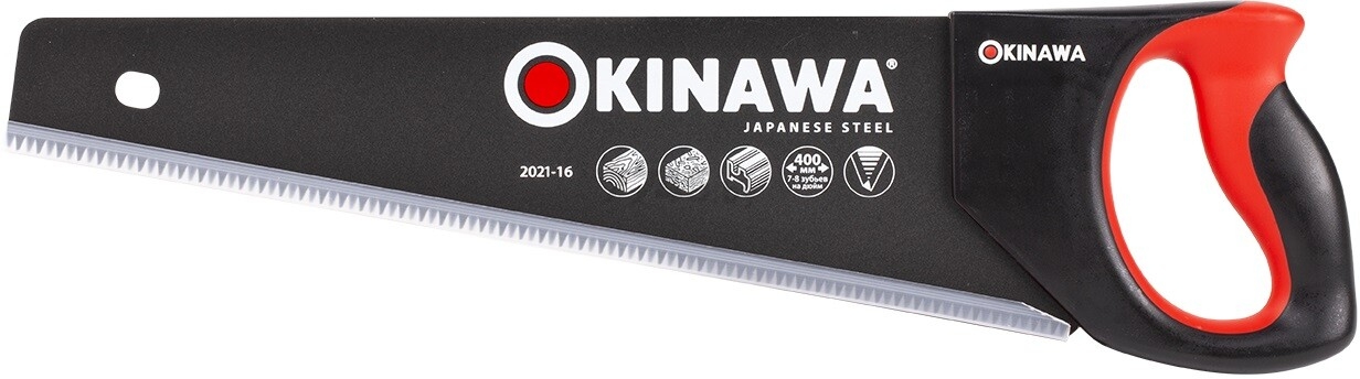 Ножовка по дереву 400 мм OKINAWA с Antistick покрытием (2021-16)