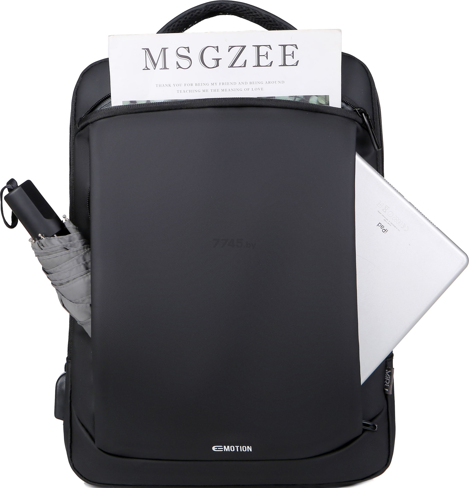 Рюкзак для ноутбука MIRU Emotion черный (M02) - Фото 6