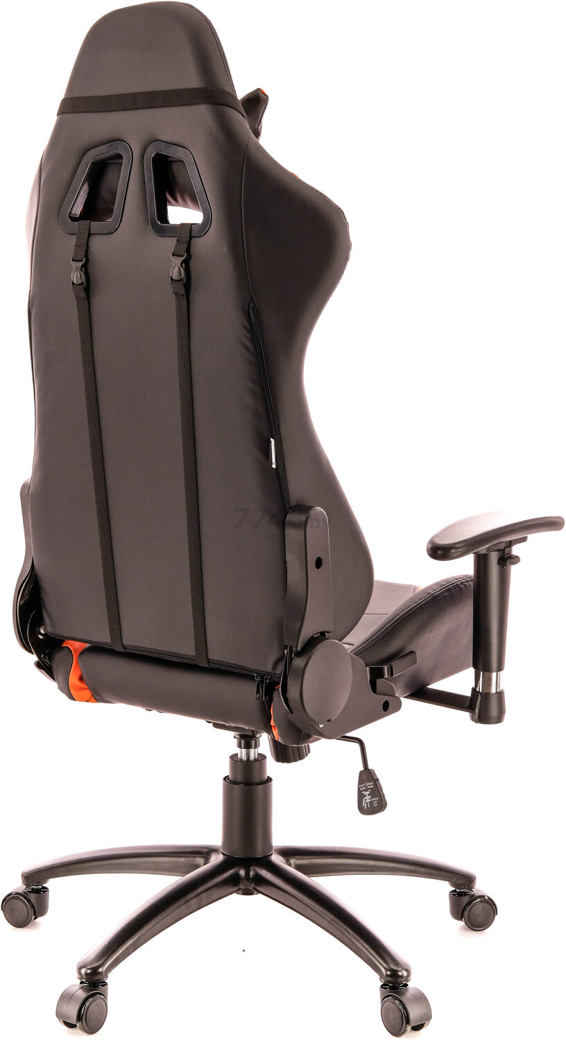 Кресло геймерское EVERPROF Lotus S2 экокожа черный/оранжевый - Фото 3
