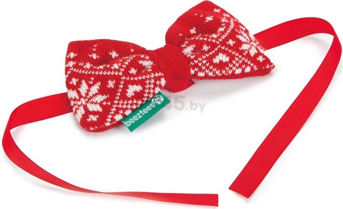 Галстук-бабочка для собак BEEZTEES New Year красный одноразмерный (8712695186809)