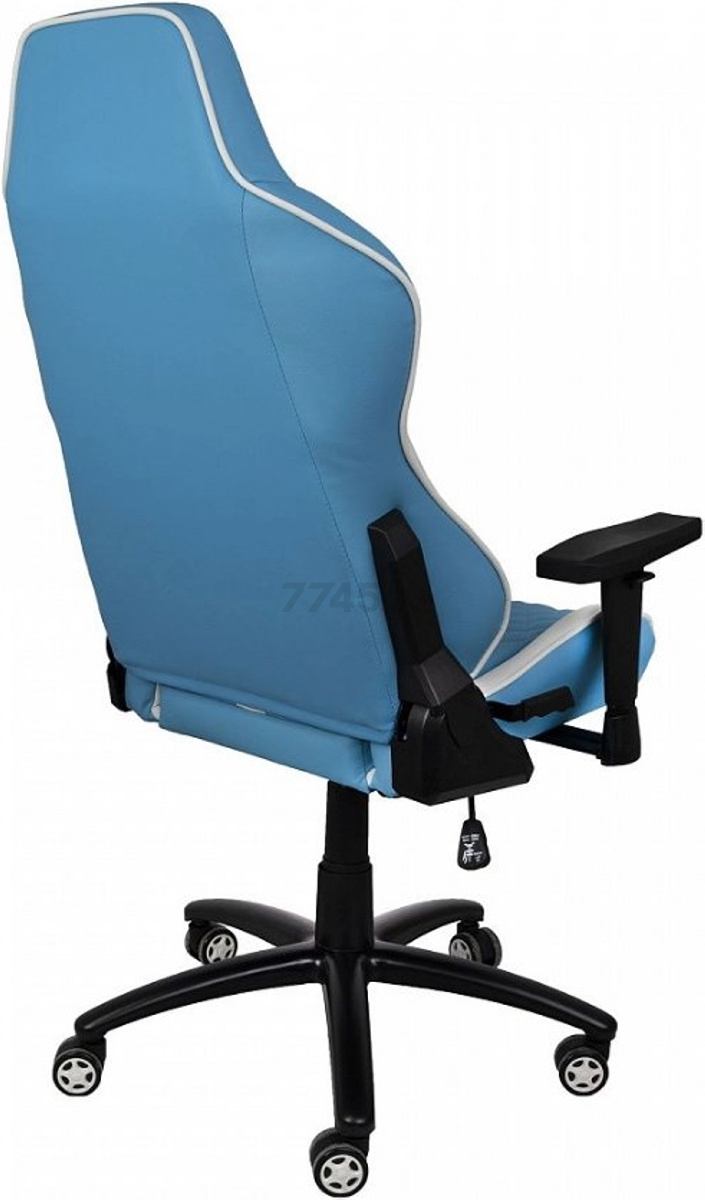 Кресло геймерское AKSHOME Sprinter Eco голубой/белый (74998) - Фото 4