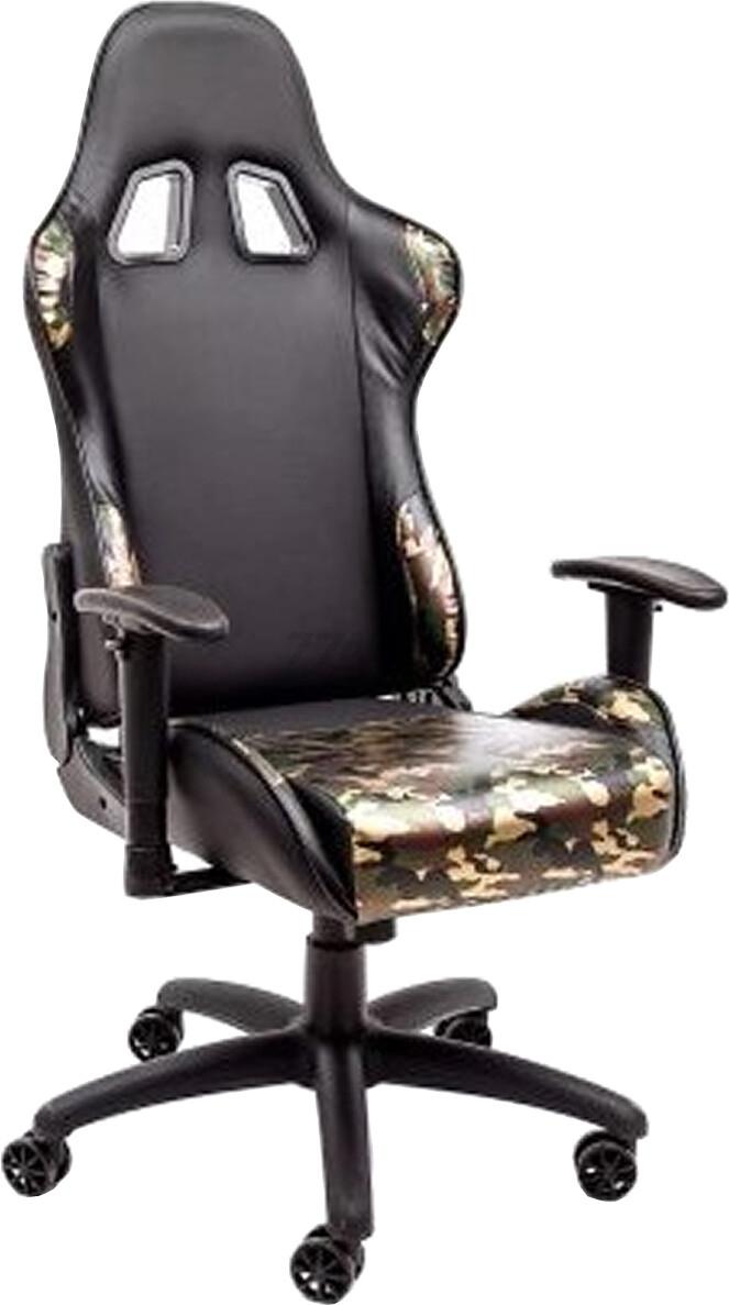 Кресло геймерское AKSHOME Military Eco черный/камуфляж (80008)