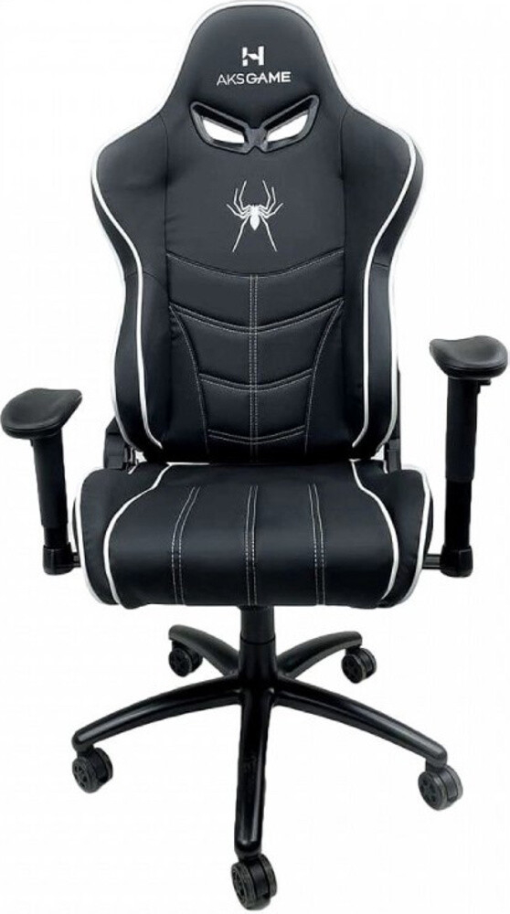 Кресло геймерское AKSHOME Spiderman Eco черный/белый (80352)