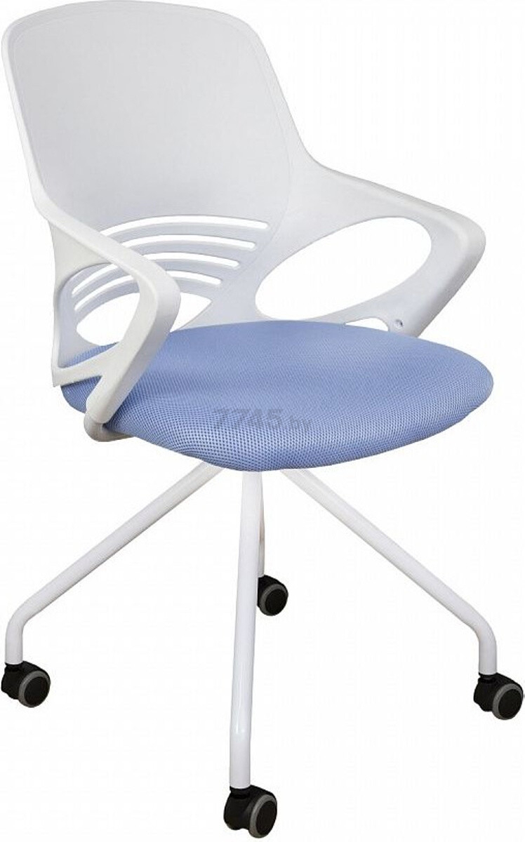 Кресло компьютерное AKSHOME Indigo ткань сетка голубой (75013)