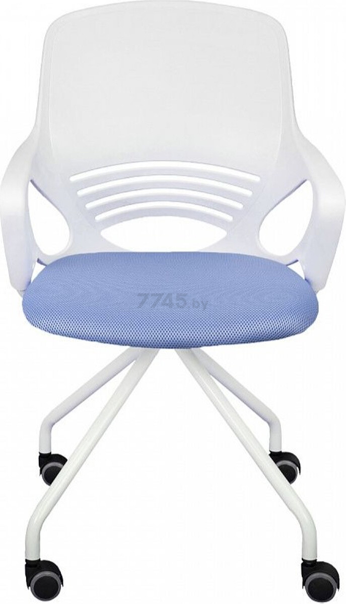 Кресло компьютерное AKSHOME Indigo ткань сетка голубой (75013) - Фото 2