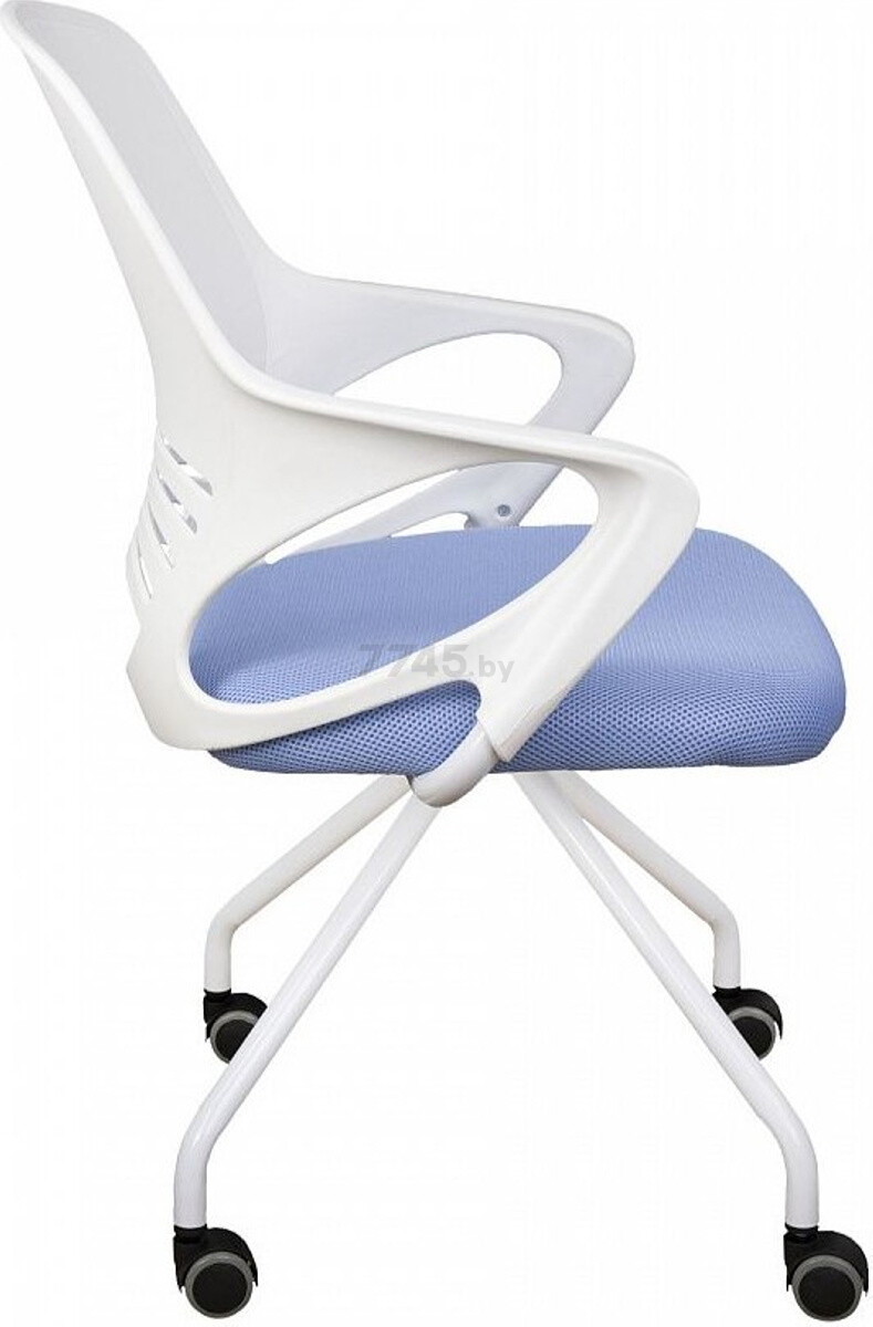 Кресло компьютерное AKSHOME Indigo ткань сетка голубой (75013) - Фото 3