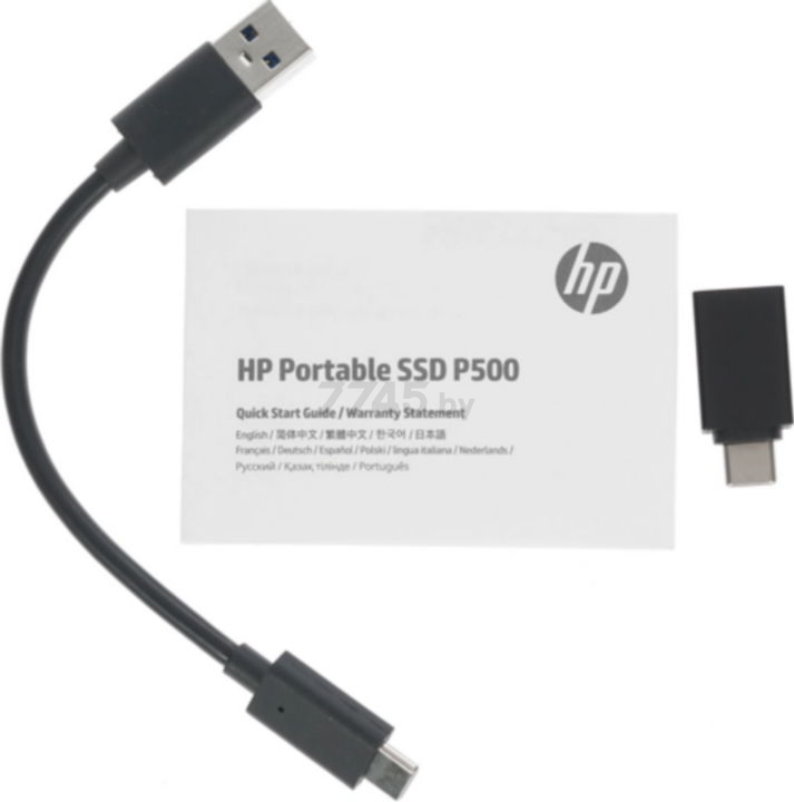 Внешний SSD диск HP P500 250GB Black (7NL52AA) - Фото 4