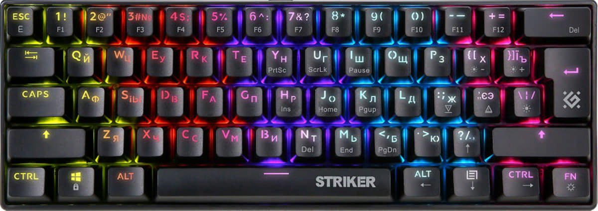 Клавиатура игровая механическая DEFENDER Striker GK-380L (45380)