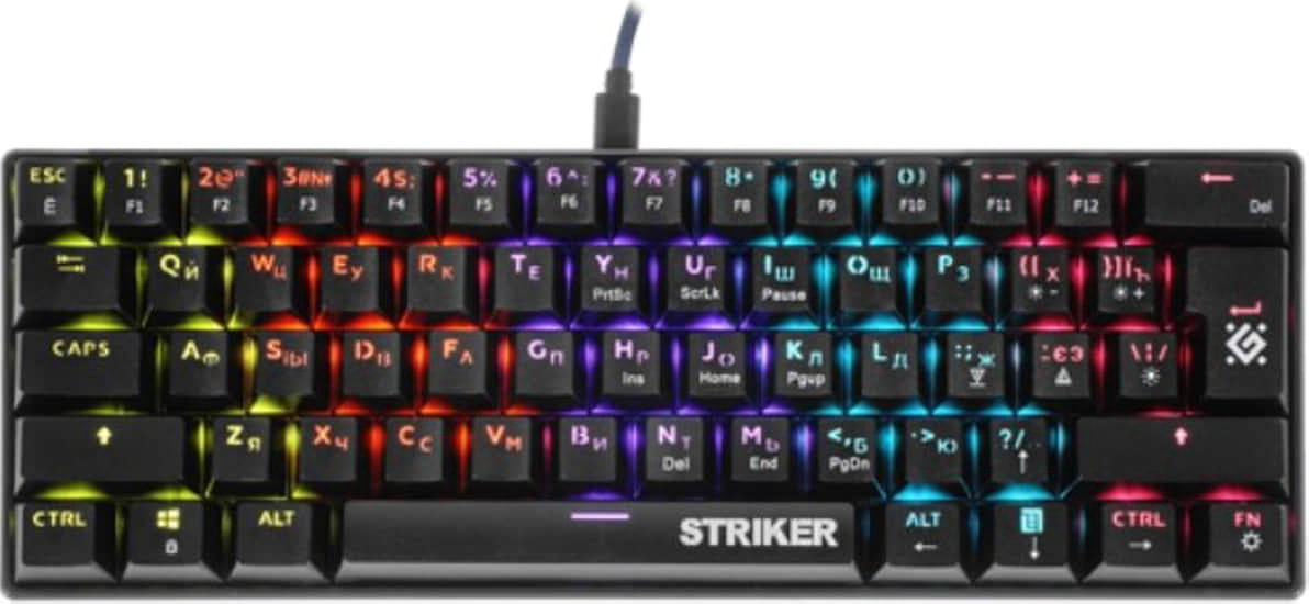 Клавиатура игровая механическая DEFENDER Striker GK-380L (45380) - Фото 2