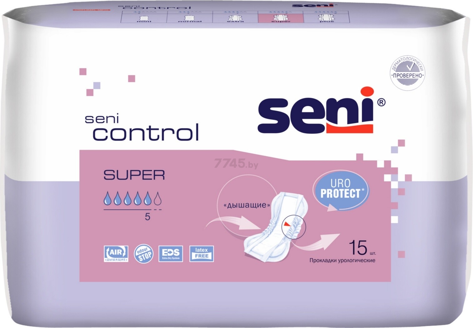 Прокладки урологические SENI Control Super 15 штук (SE-095-SU15-RU6)