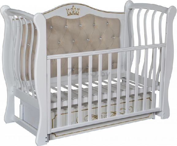 Кроватка детская RAY Elizabeth Premium 2 белый - Фото 2