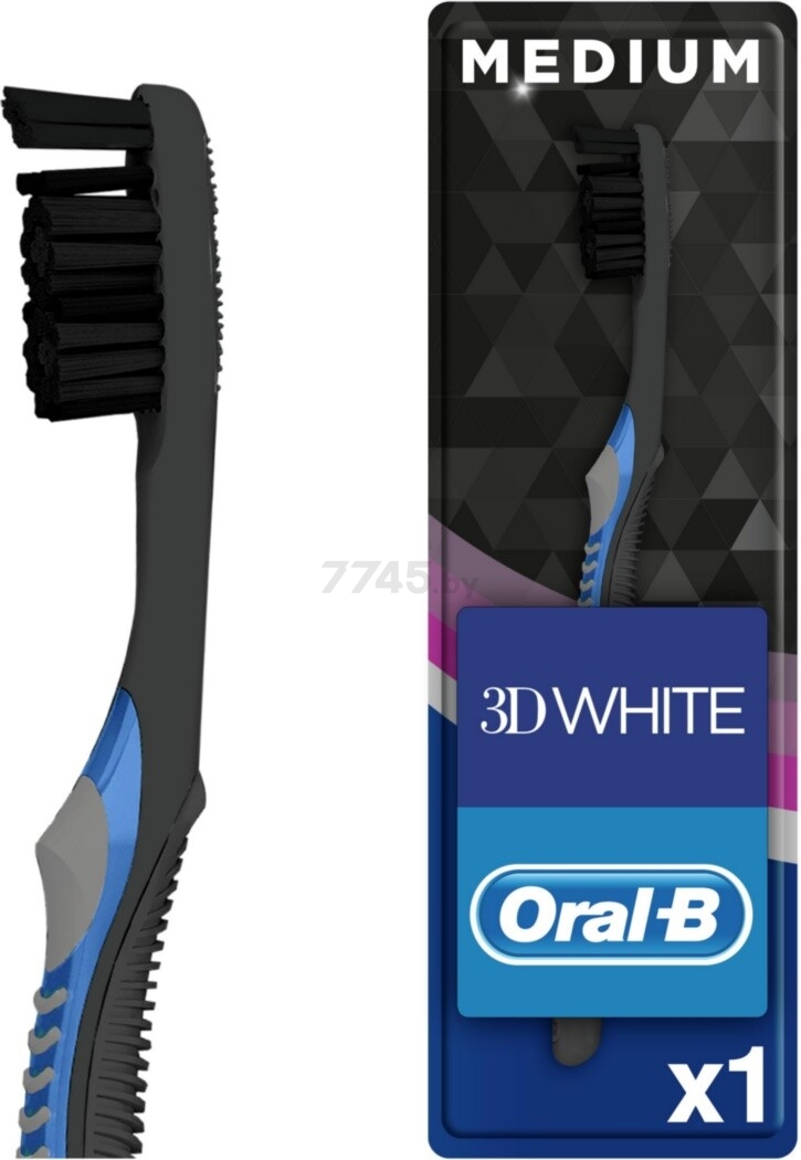 Зубная щетка ORAL-B 3D White Whitening Black (3014260107864)