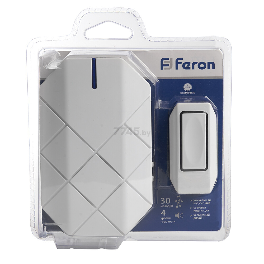Звонок дверной беспроводной FERON E-377 (41433) - Фото 3