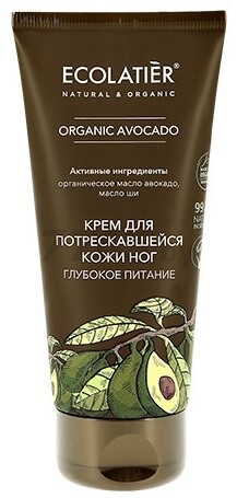 Крем для ног ECOLATIER Organic Avocado Глубокое питание 100 мл (4620046173849)