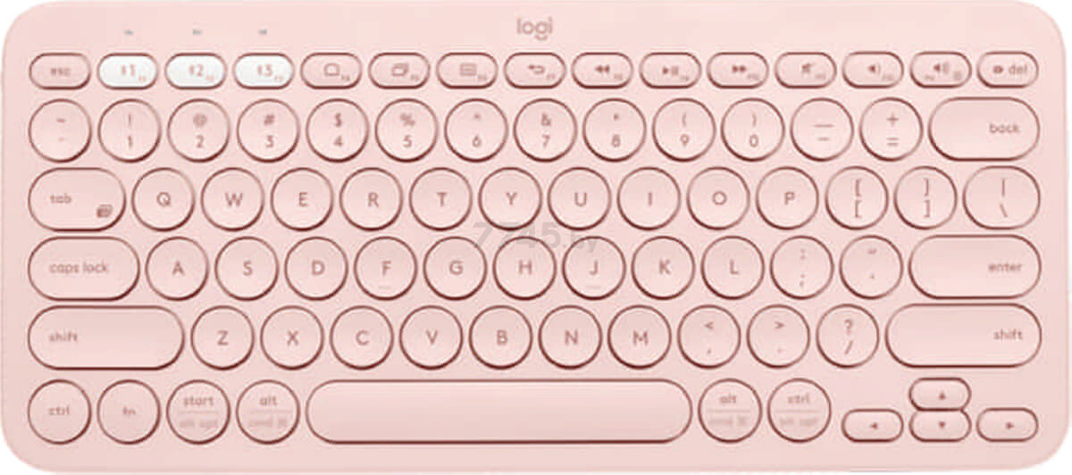 Клавиатура беспроводная LOGITECH K380 розовая (920-010569)