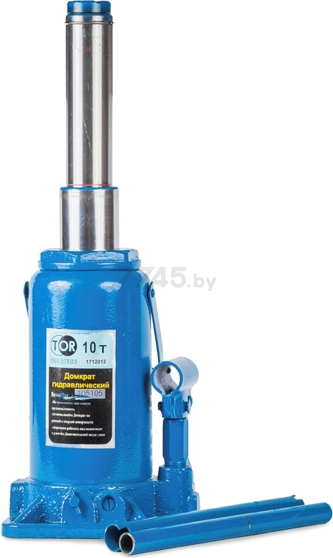 Домкрат гидравлический бутылочный 10 т TOR ДГТ-10 (105105)