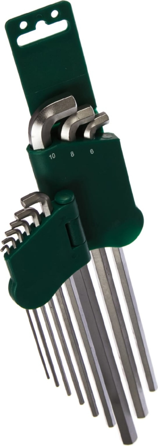 Набор ключей шестигранных 1,5-10 мм 9 предметов удлиненных JONNESWAY (H03SS109S) - Фото 2