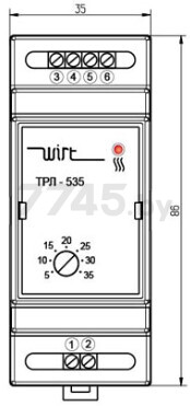 Терморегулятор WIRT ТРЛ-535 (441000010) - Фото 4