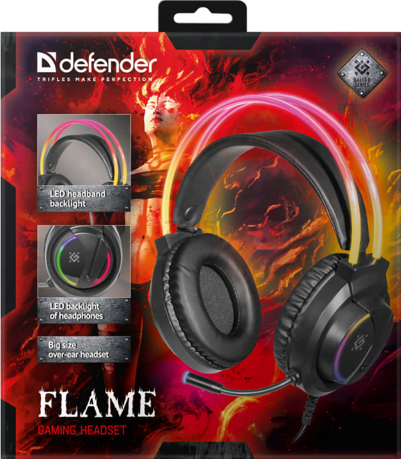 Наушники-гарнитура игровые DEFENDER Flame (64555) - Фото 12