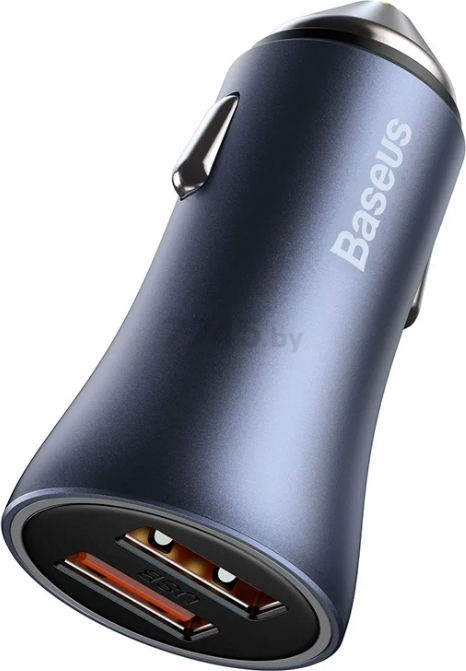 Автомобильное зарядное устройство BASEUS TZCCJD-A0G с кабелем USB-C Dark Grey - Фото 3