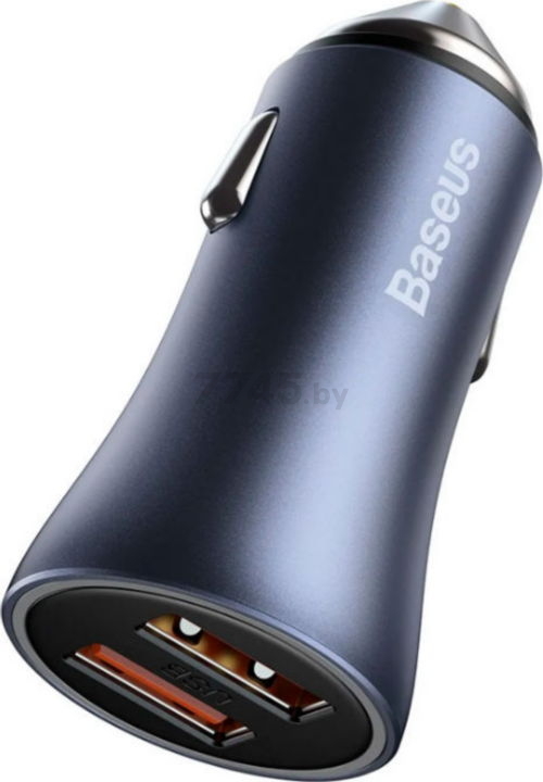 Автомобильное зарядное устройство BASEUS TZCCJD-A0G с кабелем USB-C Dark Grey - Фото 4