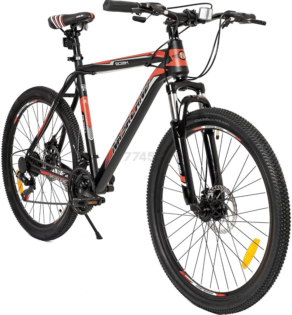 Велосипед горный NASALAND 26"/21" черный/красный (6031M-R) - Фото 2