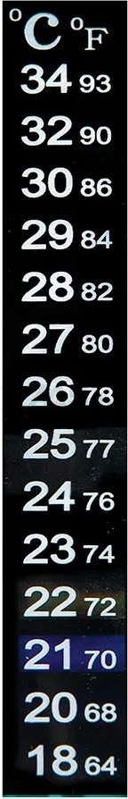 Термометр для аквариума BARBUS Жидкокристаллический 13 см (Accessory 002) - Фото 2