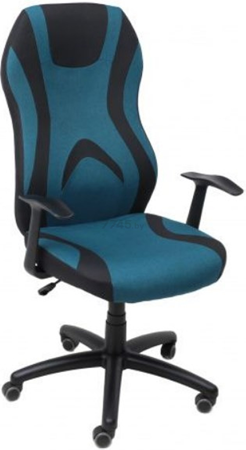 Кресло геймерское AKSHOME Zodiac ткань синий/черный (83749)