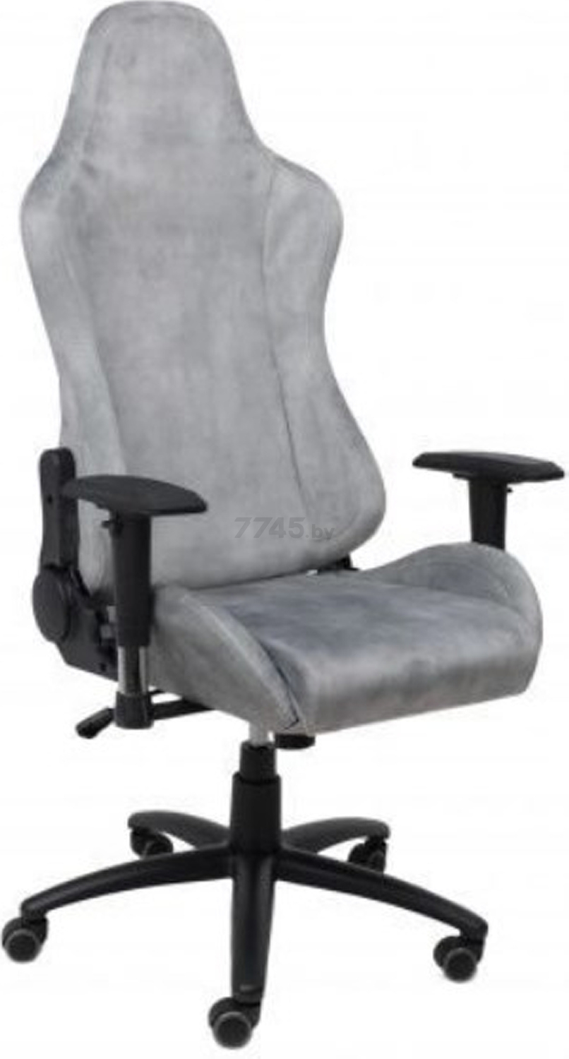 Кресло геймерское AKSHOME Titan ретро-велюр серый (83801)