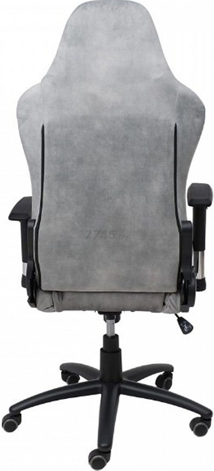 Кресло геймерское AKSHOME Titan ретро-велюр серый (83801) - Фото 4