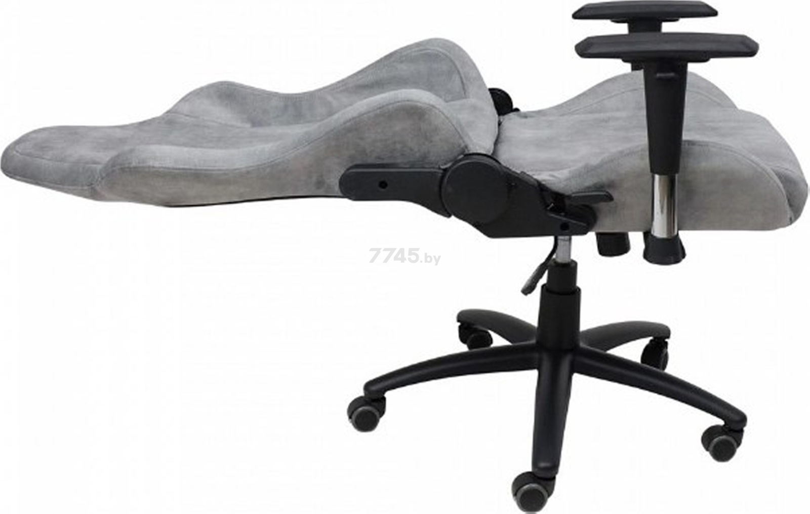 Кресло геймерское AKSHOME Titan ретро-велюр серый (83801) - Фото 2