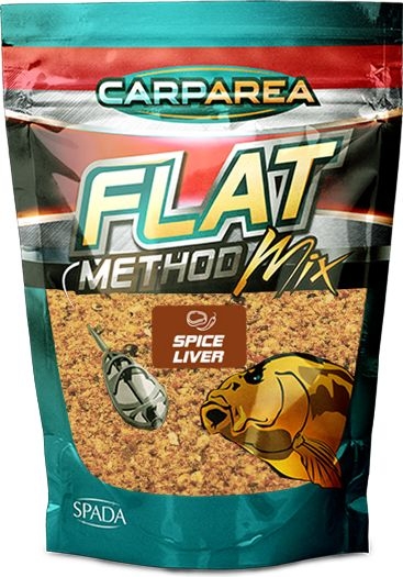 Прикормка рыболовная CARPAREA Карп Flat Method Ливер специи 1,2 кг (FLM-03-21)