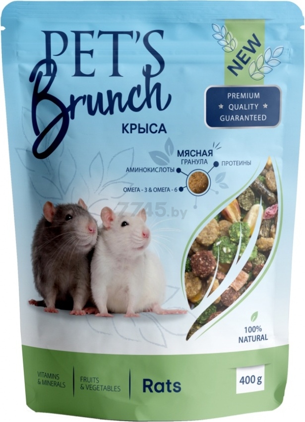 Корм для крыс PETS BRUNCH 0,4 кг (4812743000218)