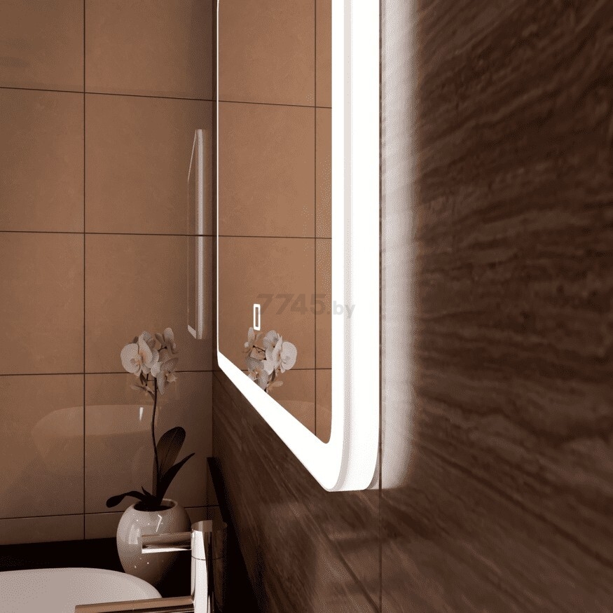 Зеркало для ванной с подсветкой КОНТИНЕНТ Demure LED 900х700 с многофункциональной панелью и подогревом (ЗЛП448) - Фото 11