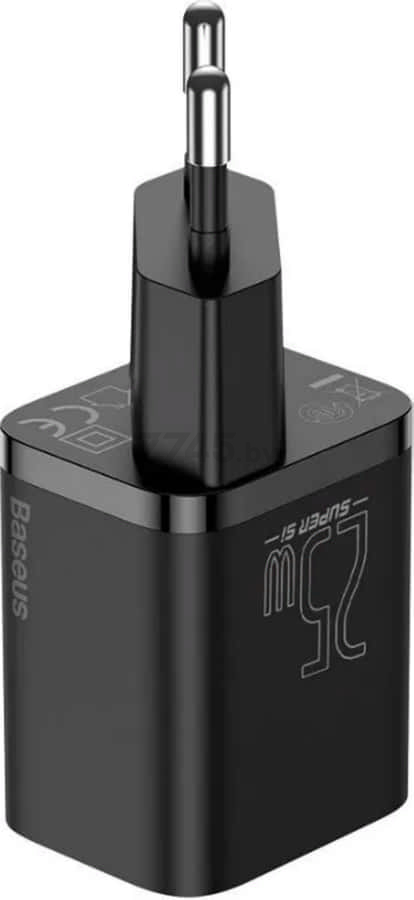 Сетевое зарядное устройство BASEUS Super Si Quick Charger Black (CCSP020101) - Фото 3