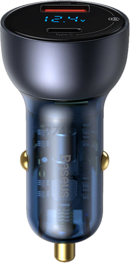 Автомобильное зарядное устройство BASEUS Particular Digital Display Dark blue (CCKX-C0A)