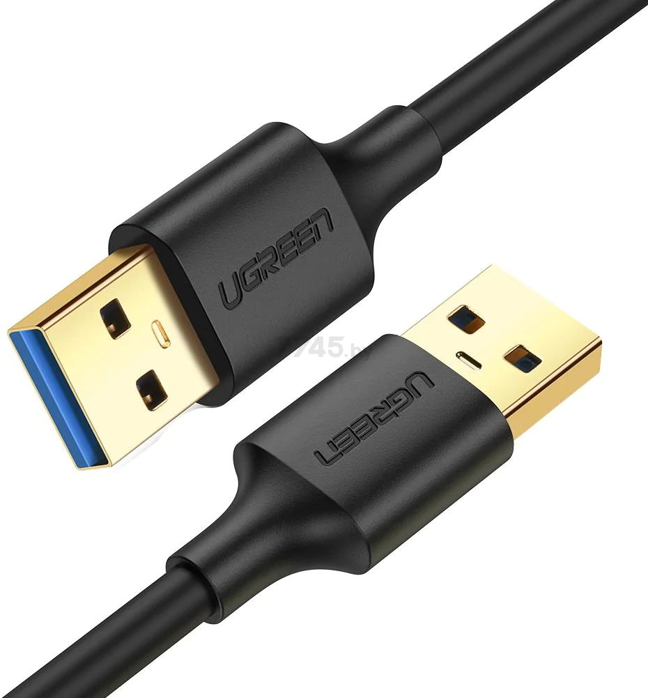 Кабель UGREEN US128-10371 USB-A 3.0 (M) to USB-A 3.0 (M) 2m Black - Фото 7