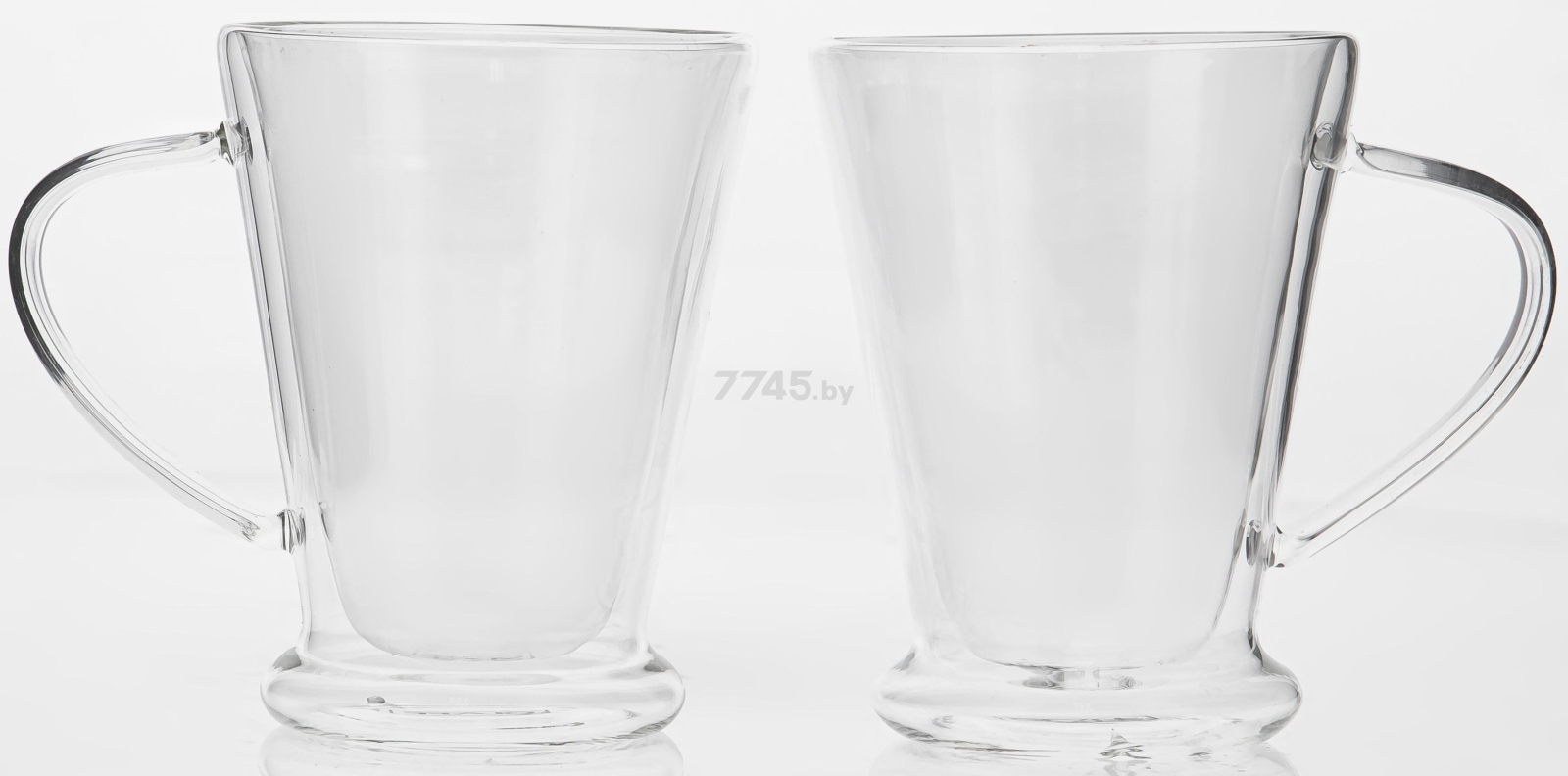 Набор кружек стеклянных OLAFF Sweet home с двойными стенками 300 мл 2 штуки (54507)