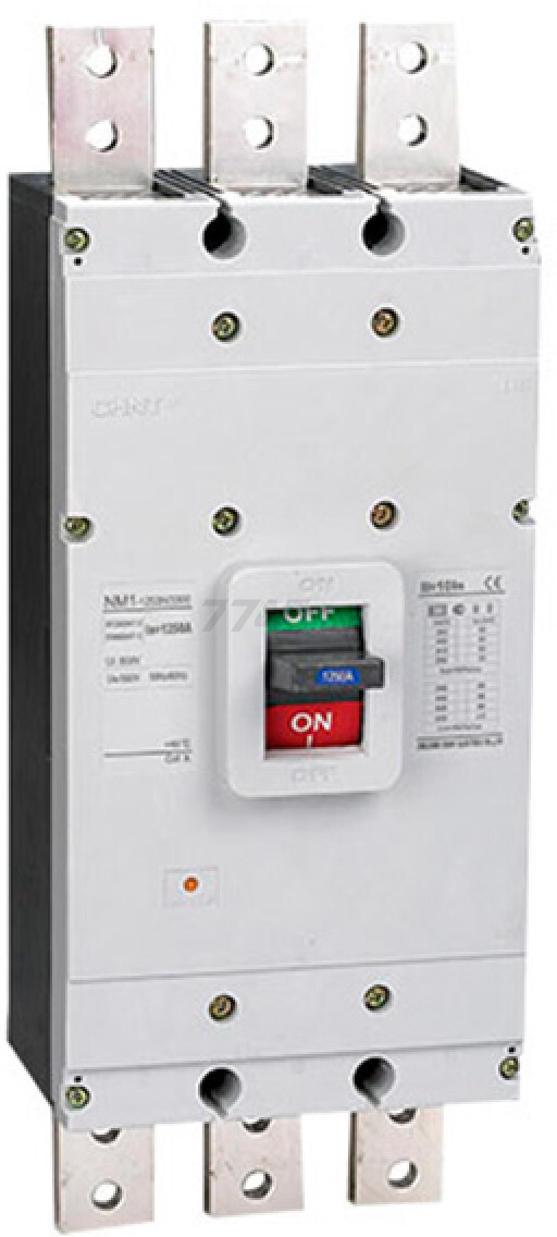 Автоматический выключатель CHINT NM1-1250H 3Р 1000А H 65кА (126636)