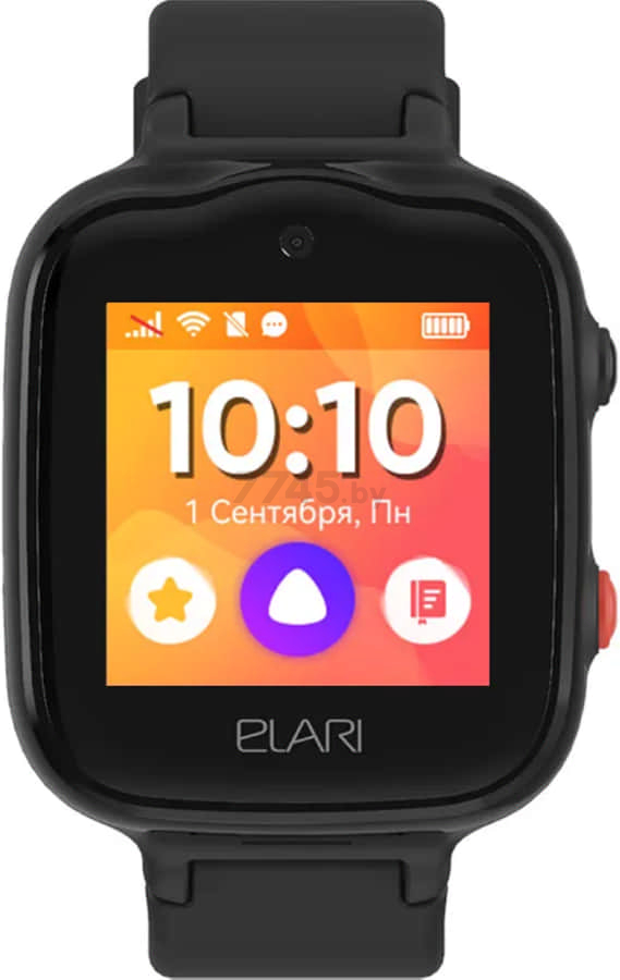 Умные часы детские ELARI Kidphone 4G Bubble Black (201007)