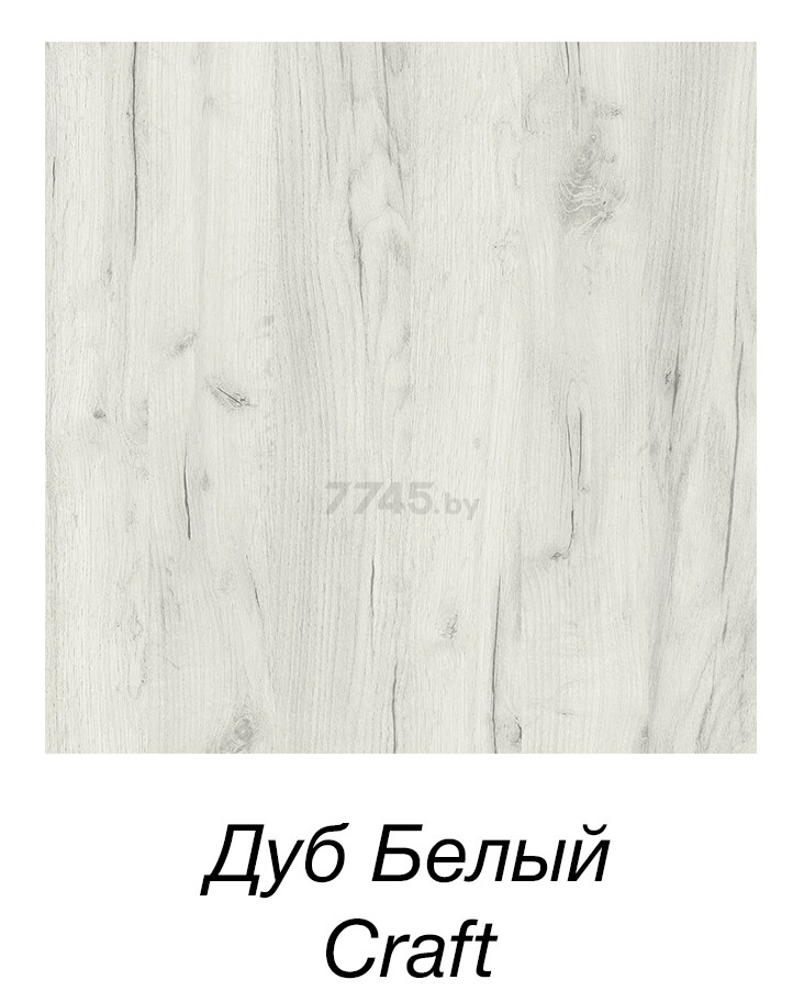 Стол кухонный МИЛВУД Лофт Уэльс Л18 дуб белый craft/черный 100х70х75 см - Фото 4