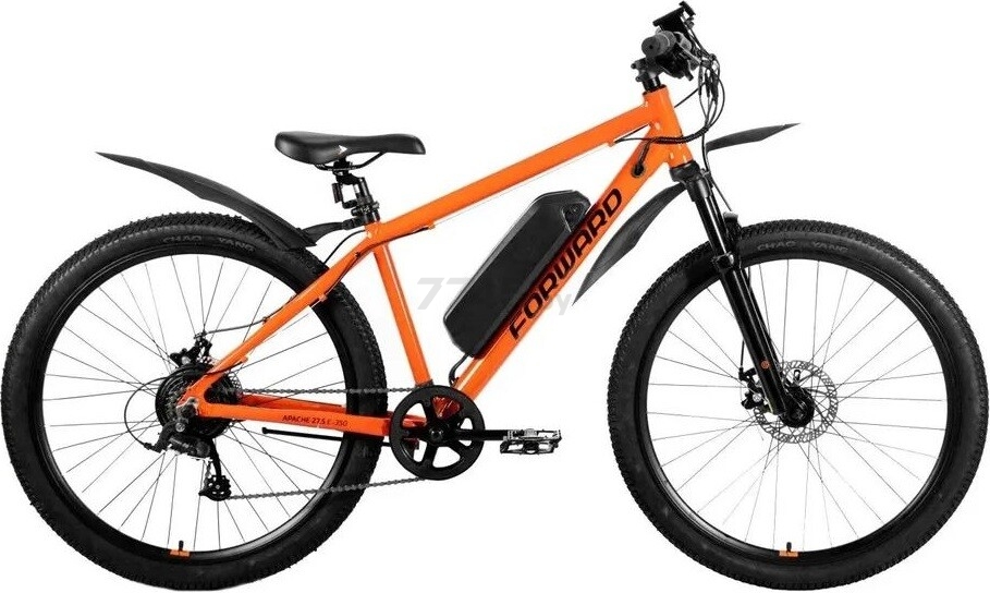 Электровелосипед FORWARD Apache E-500 29"/21" оранжевый/черный 2022 (REB22FW29697)