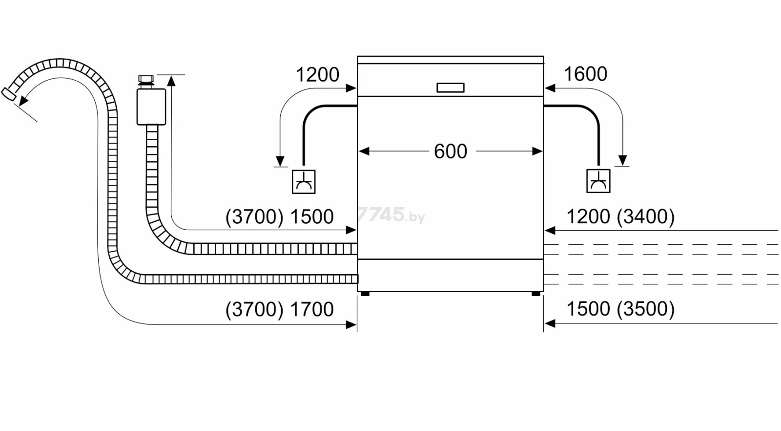 Машина посудомоечная встраиваемая SIEMENS SN61HX08VE - Фото 9